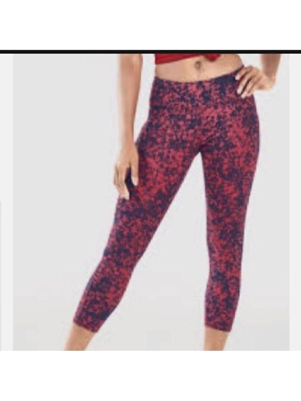 Fabletics Women Purelux Pink Purple  Capri Leggings Size S
